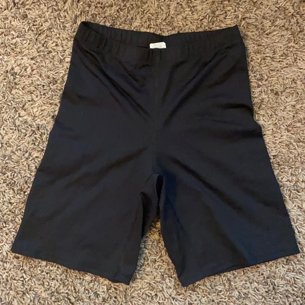 Black biker shorts, Size S, fits like a size M